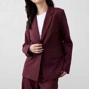 Banana Republic Violet Sculpted Stretch Blazer
